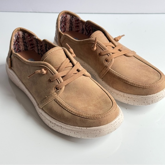 Skechers Bob’s Tan Slip-On Loafers Vegan Memory Foam Size 6.5 - Picture 6 of 12